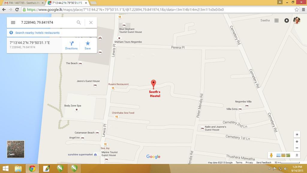 Seetha'S Hostel Negombo Bagian luar foto